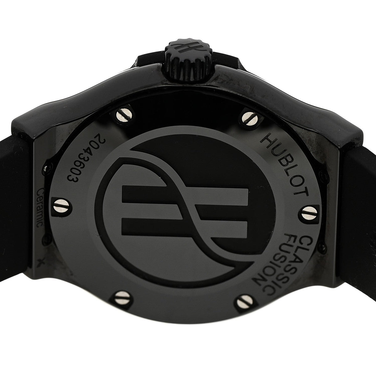 Hublot Ceramic Rubber 33mm Classic Fusion Black Magic Watch Black 581.CX.1270.RX.MDM