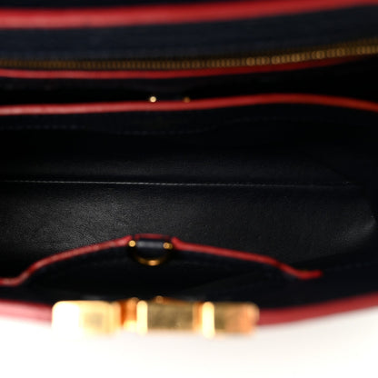 Louis Vuitton Taurillon Capucines PM Marine Rouge