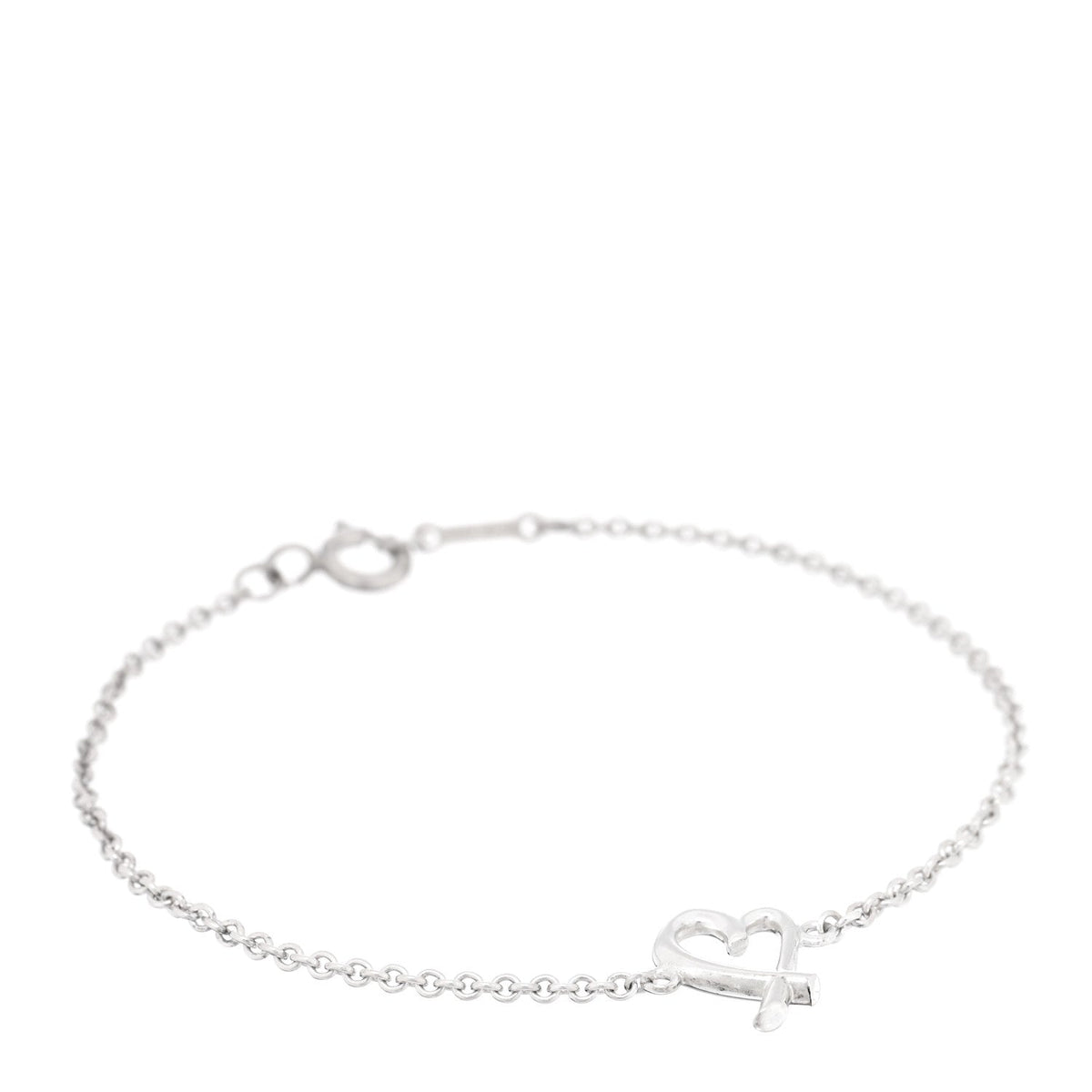Tiffany Sterling Silver Paloma Picasso Loving Heart Bracelet