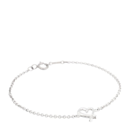 Tiffany Sterling Silver Paloma Picasso Loving Heart Bracelet
