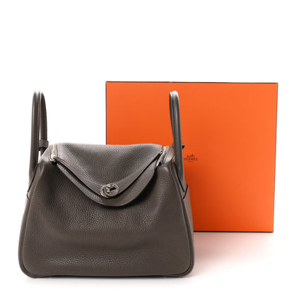 Hermes Taurillon Clemence Lindy 30 Etain