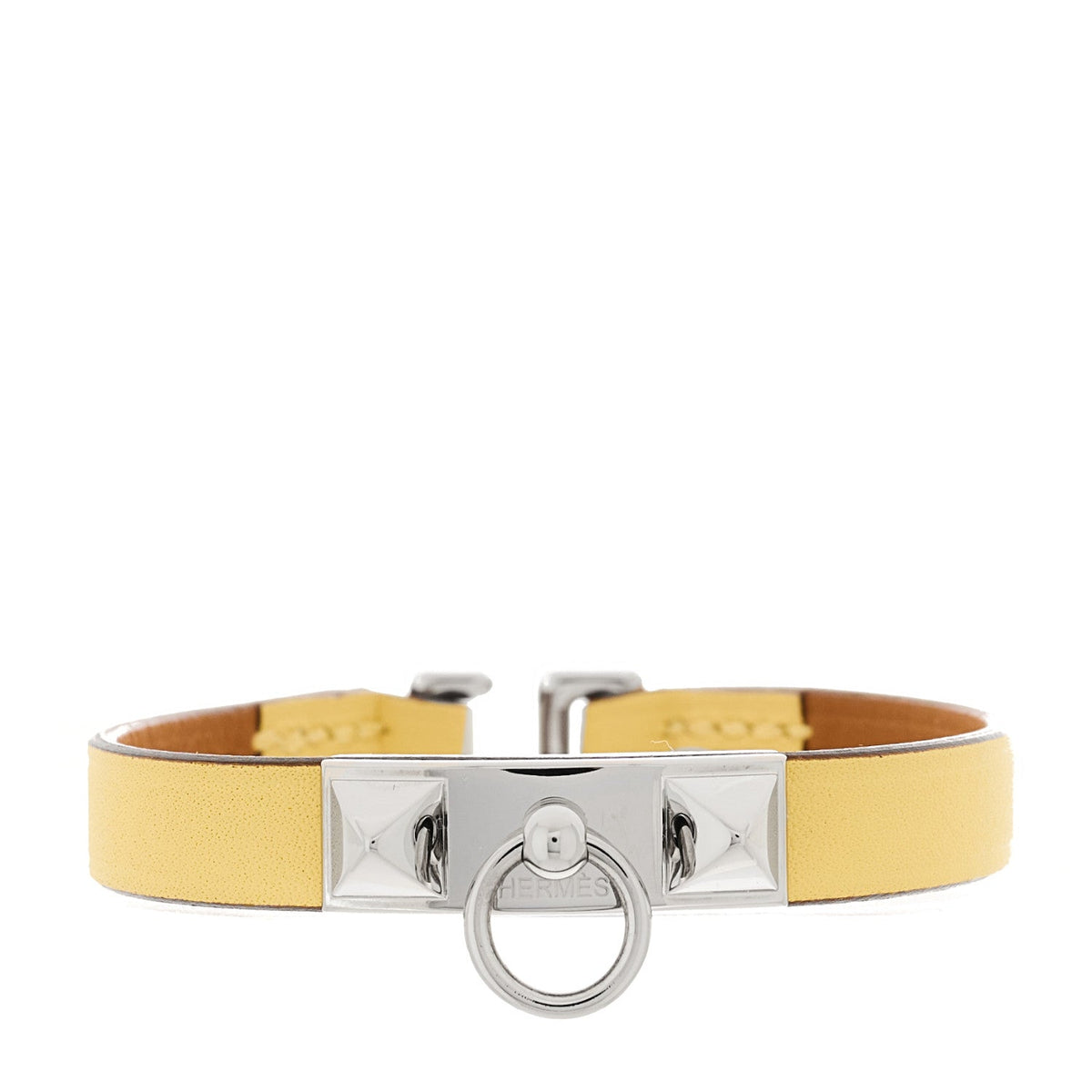 Hermes Swift Mini Rivale Bracelet T2 Jaune Poussin