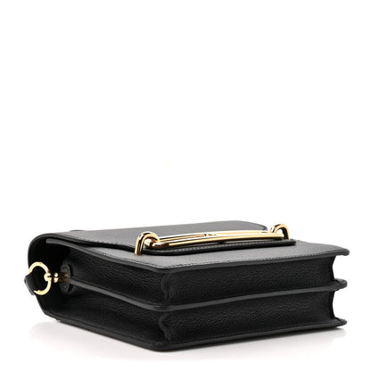 Hermes Evergrain Mini Sac Roulis Black