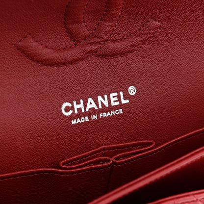 Chanel Lambskin Quilted Medium Double Flap Red 1982443