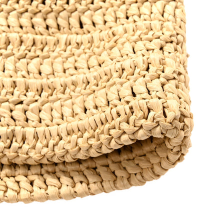 Saint Laurent Raffia Rive Gauche Tote Natural