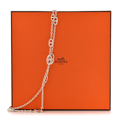 Hermes Sterling Silver Farandole Necklace 160