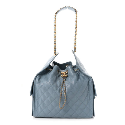 Chanel Caviar Quilted Medium 25 Handbag Blue