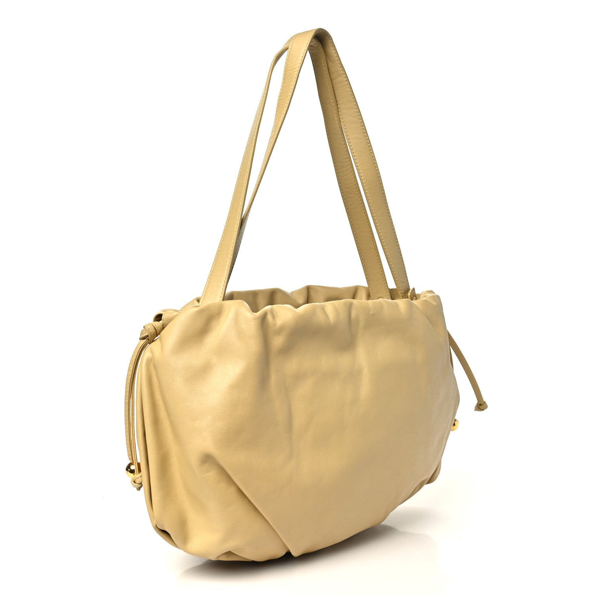 Bottega Veneta Nappa The Bulb Shoulder Clutch Tapioca