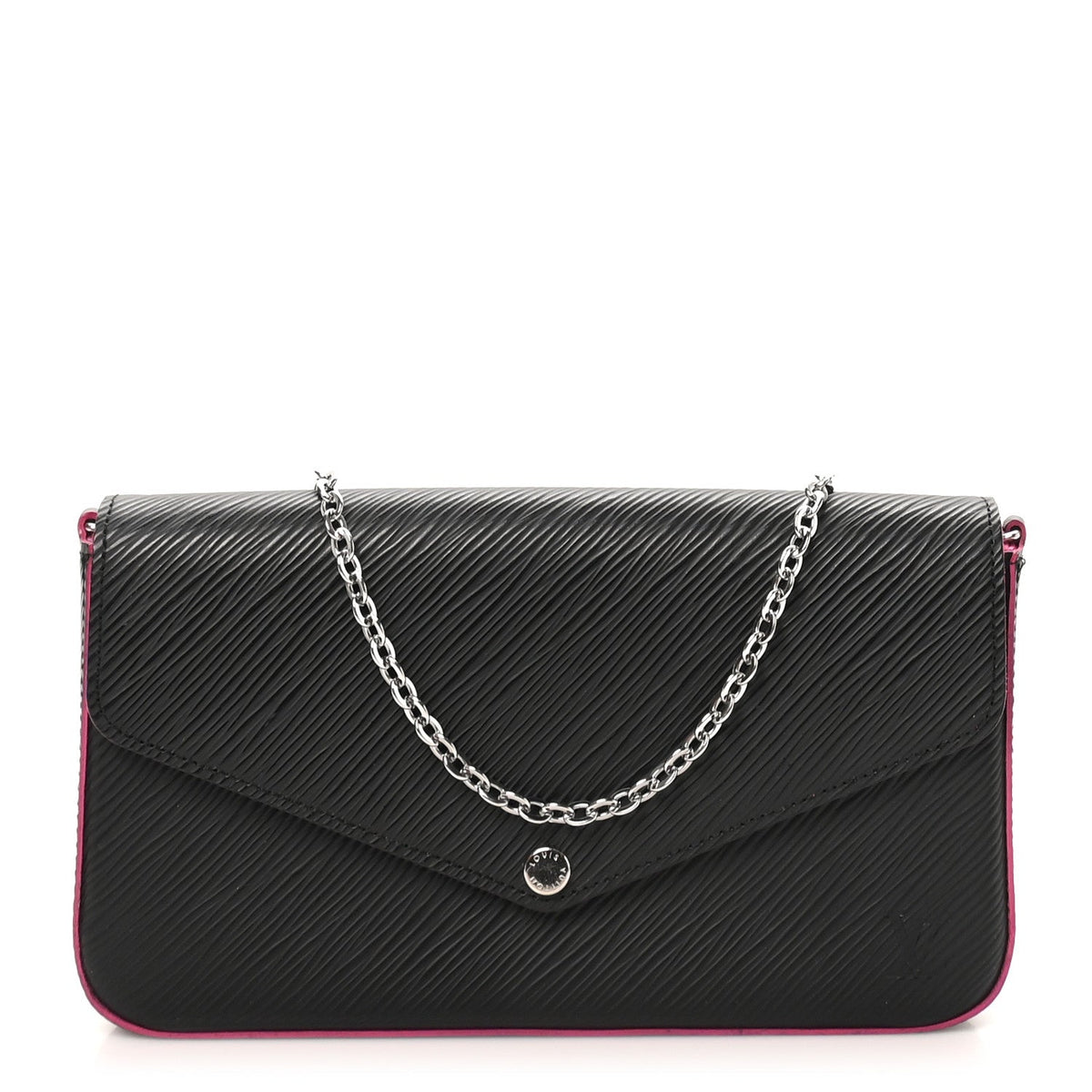 Louis Vuitton Epi Pochette Felicie Black Hot Pink