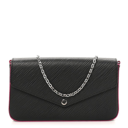 Louis Vuitton Epi Pochette Felicie Black Hot Pink