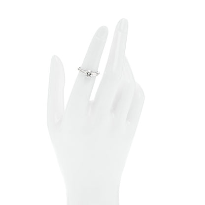 Tiffany Platinum Diamond 1.26ctw Three Stone Engagement Ring 5