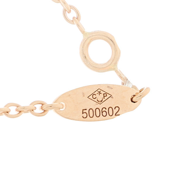 Christian Dior18K Rose Gold Diamond Small Rose Couture Necklace