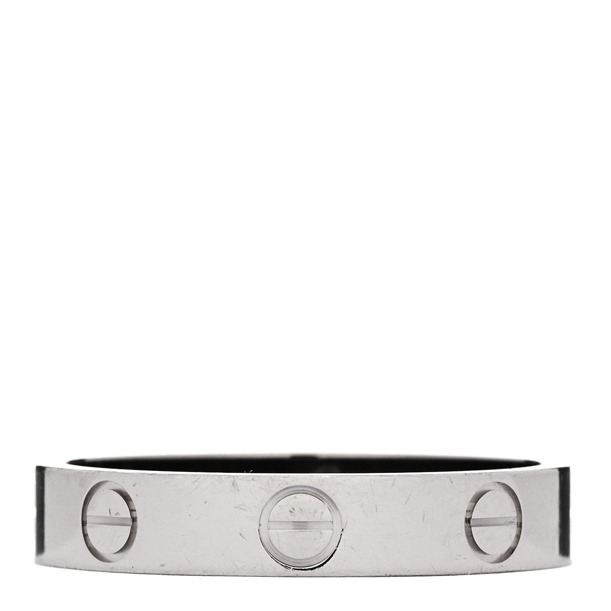 Cartier 18K White Gold 3.5mm LOVE Wedding Band Ring