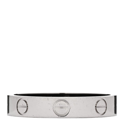 Cartier 18K White Gold 3.5mm LOVE Wedding Band Ring