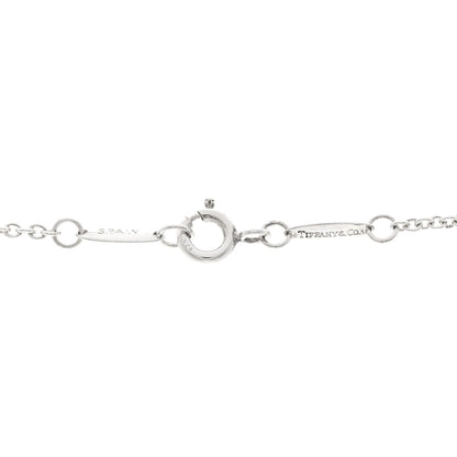 Tiffany Sterling Silver Elsa Peretti 22mm Open Heart Pendant Necklace