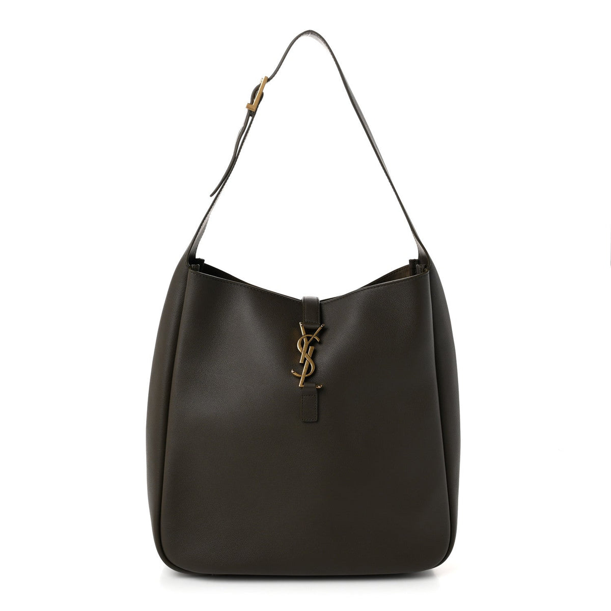 Saint Laurent Smooth Calfskin Large Le 5 A 7 Soft Hobo Light Musk