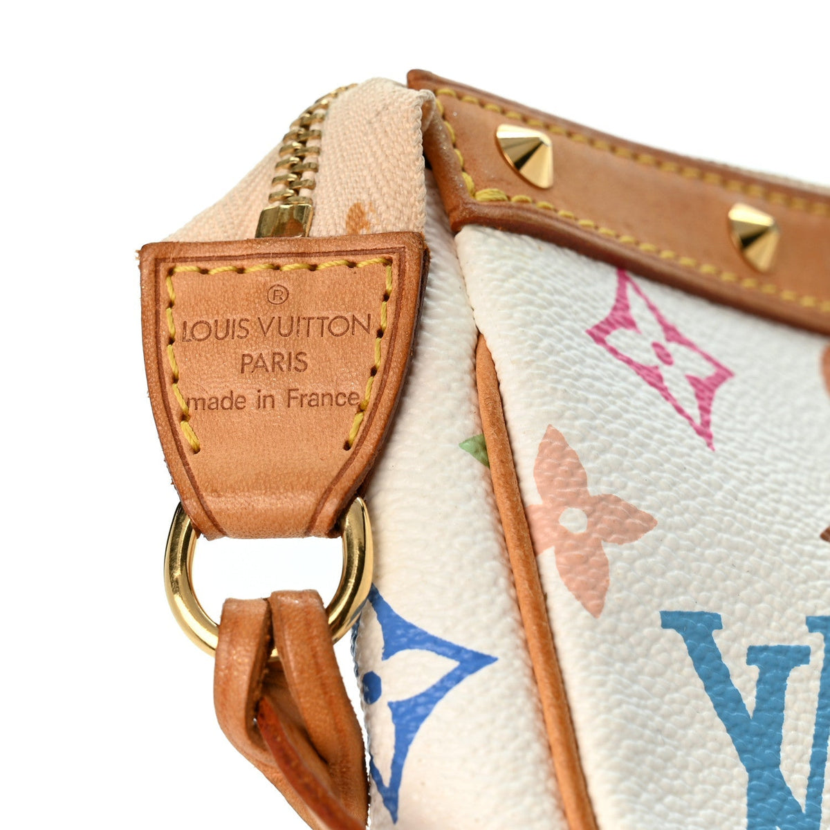 Louis Vuitton Monogram Multicolor Pochette Accessoires White