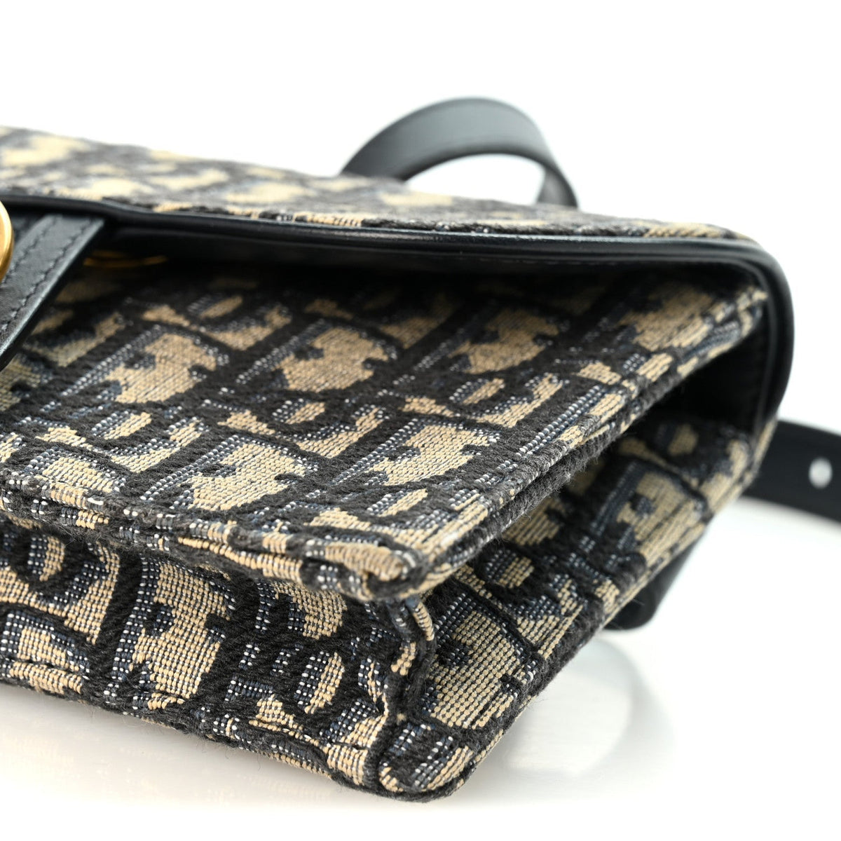 Christian Dior Oblique Saddle Belt Bag Blue