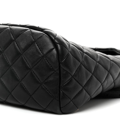Chanel Lambskin Quilted Small Urban Spirit Backpack Black