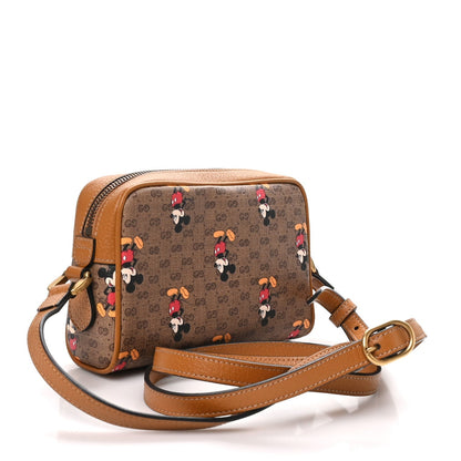 Gucci Disney Mini GG Supreme Mickey Mouse Shoulder Bag Beige Sun Oil