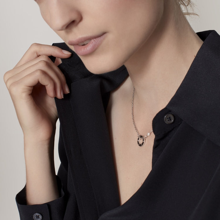 18K Gold Diamond Cartier Love Necklace
