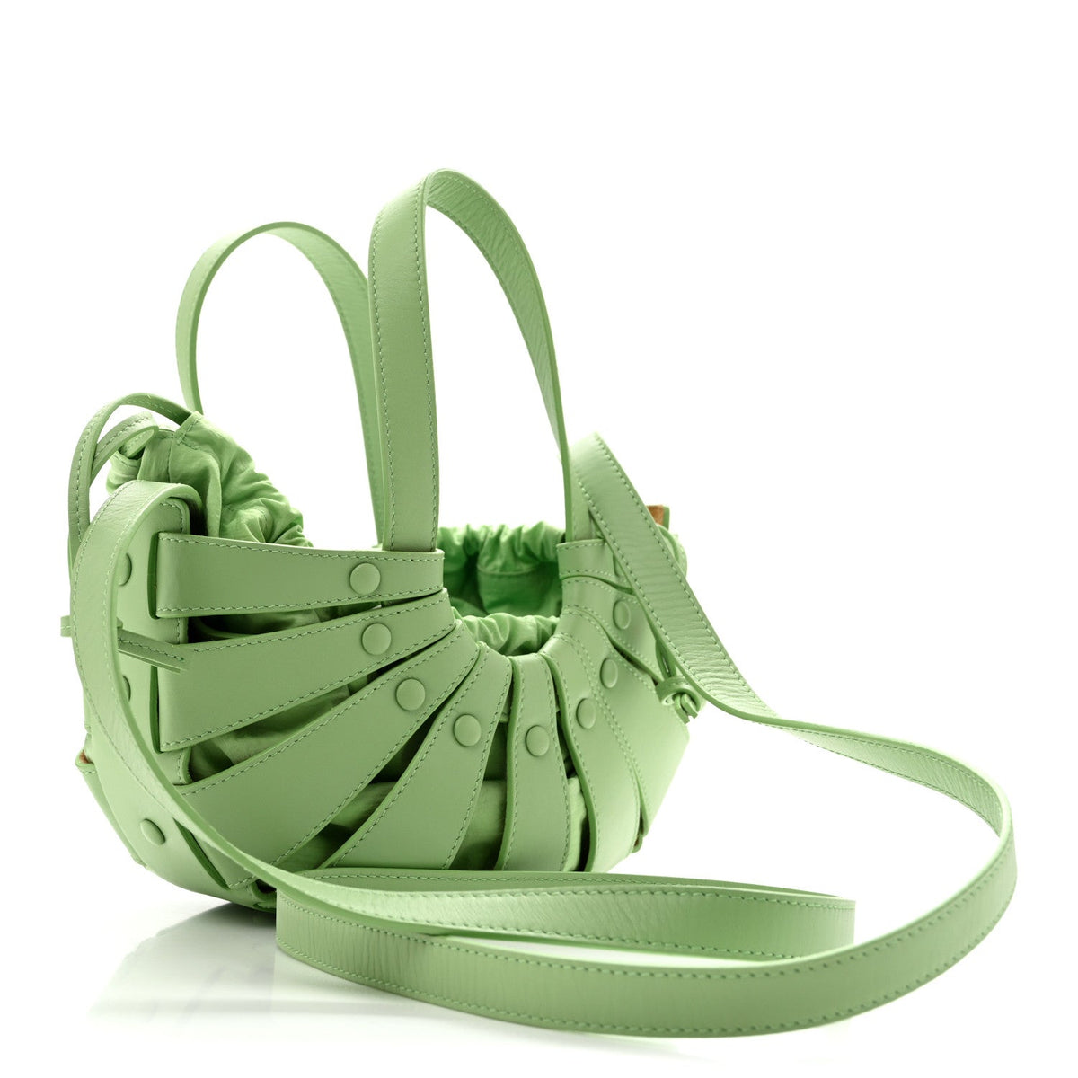 Bottega Veneta French Calfskin Small Shell Pistachio 1983030