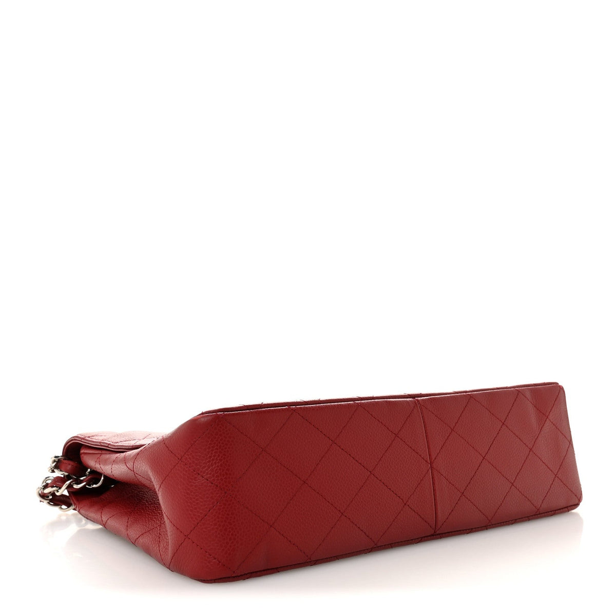 Chanel Caviar Quilted Jumbo Single Flap Dark Red 1824892