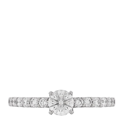 Parker & West Platinum Diamond .37ct Solitaire Ring 49 5
