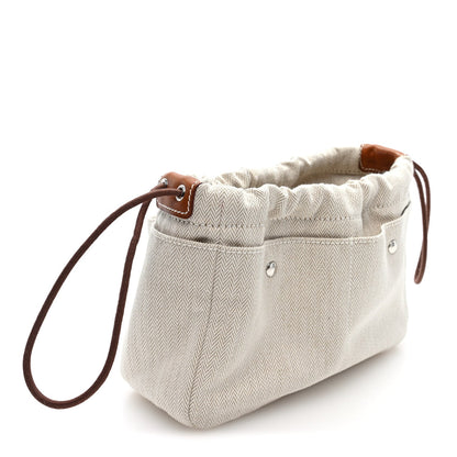 Hermes Canvas Barenia Fourbi 20 PM Naturel Fauve