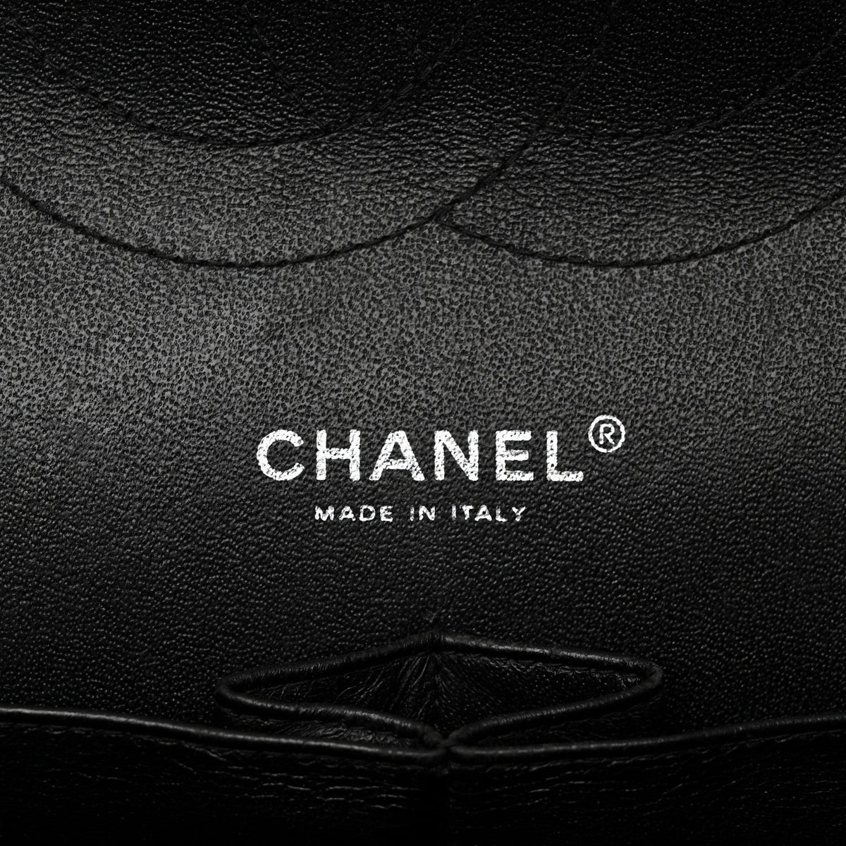 Chanel Patent Chevron Quilted Jumbo Double Flap Bag Black