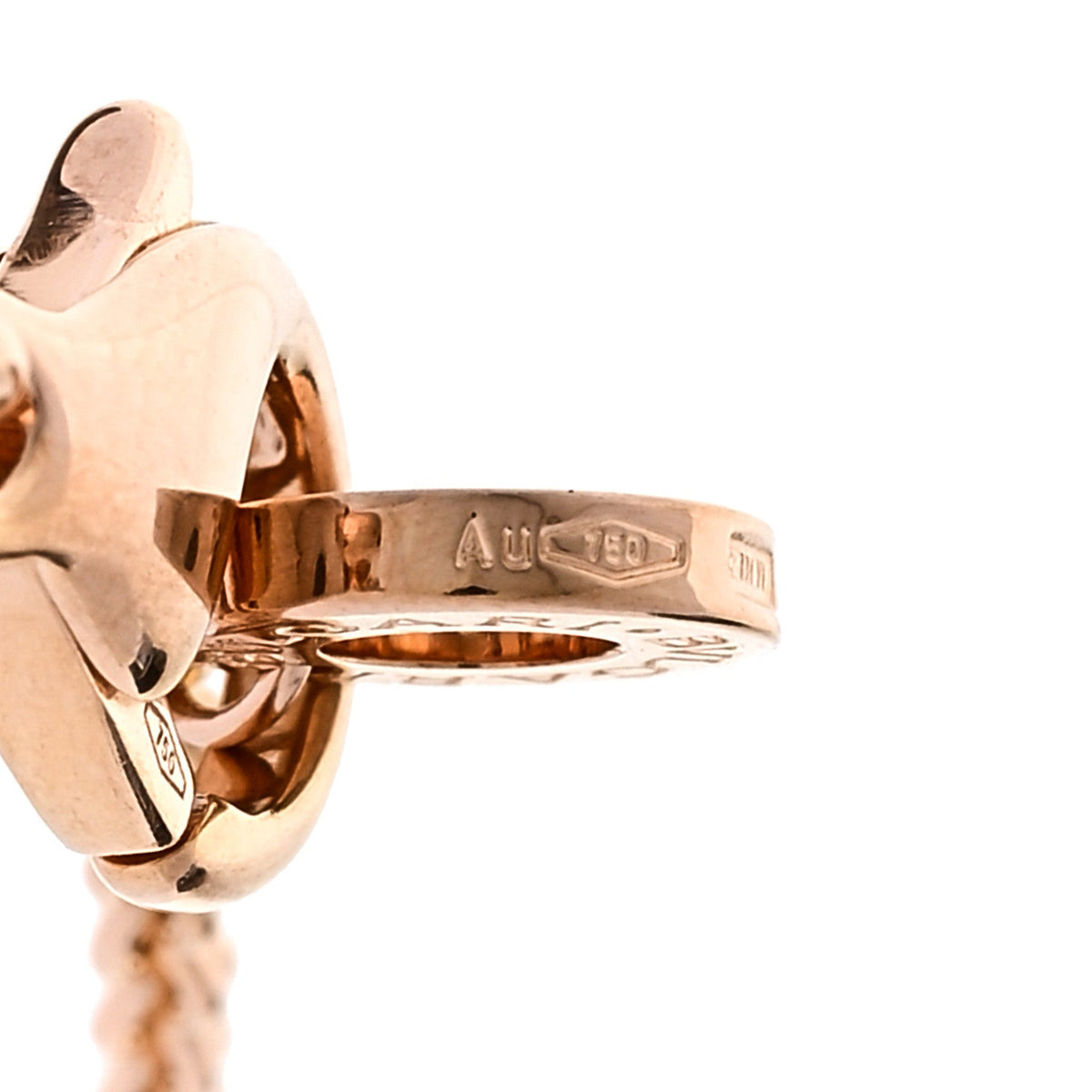 18K Rose Gold Diamond B.Zero1 Legend Pendant Necklace
