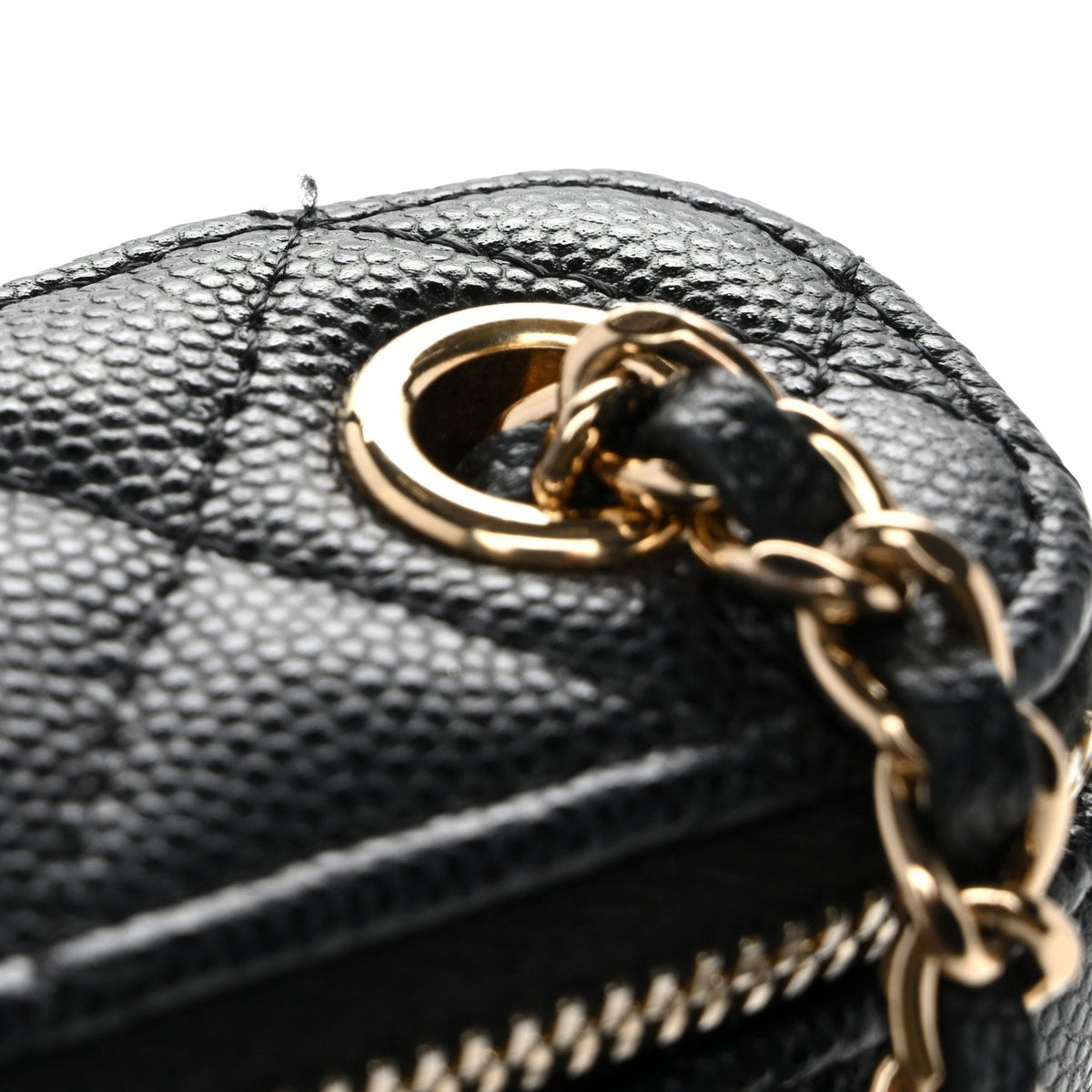 Chanel Caviar Quilted Small Vertical Vanity Case Black 1907752