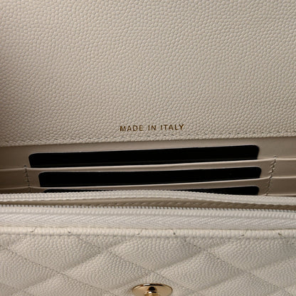 Chanel Caviar Quilted Top Handle Mini 25 Backpack White
