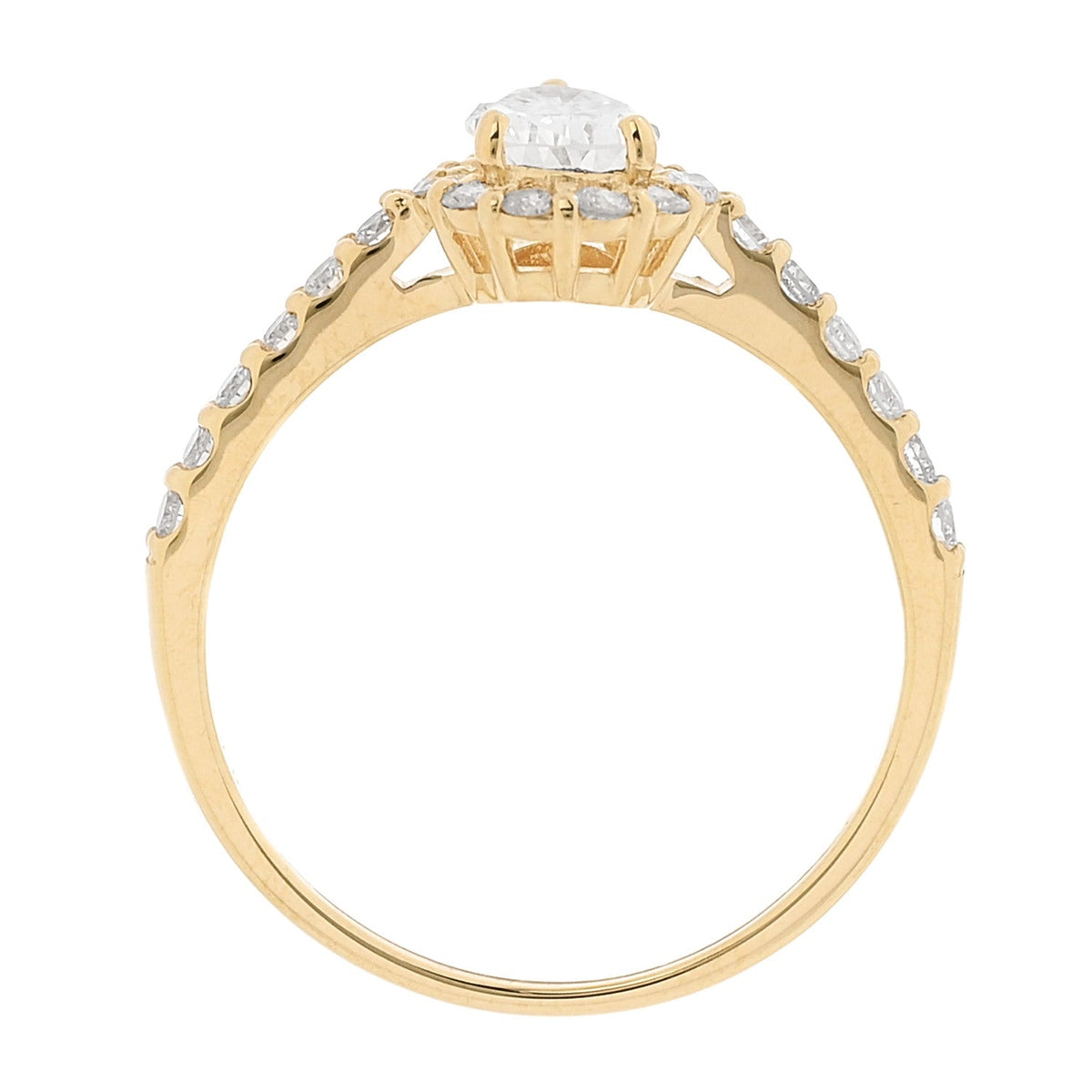 Parker & West by FASHIONPHILE18K Yellow Gold Diamond .53ctw Pear Cut Engagement Ring  53 6.25