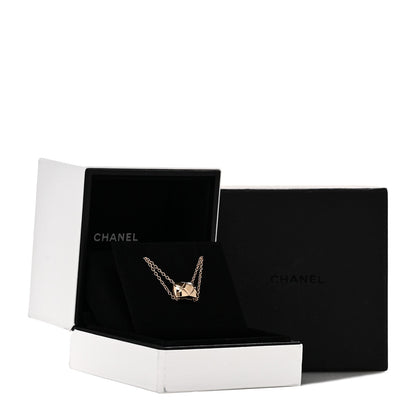 Chanel 18K Beige Gold Coco Crush Pendant Necklace