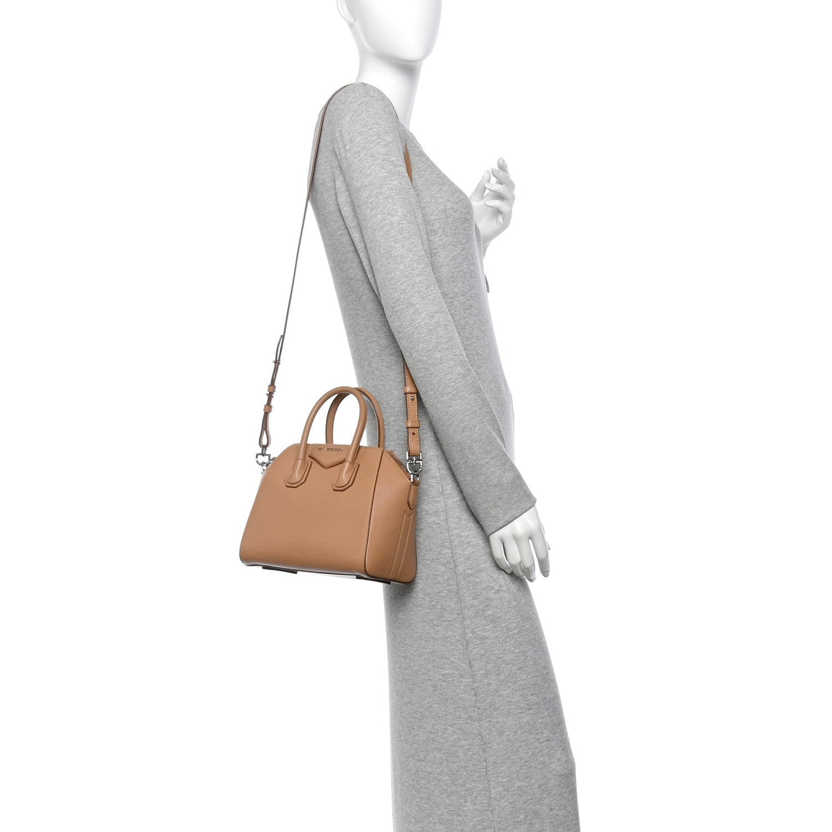 Givenchy Sugar Goatskin Mini Antigona Medium Beige