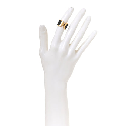 Hermes Madame Calfskin Large Olympe Ring XS Black