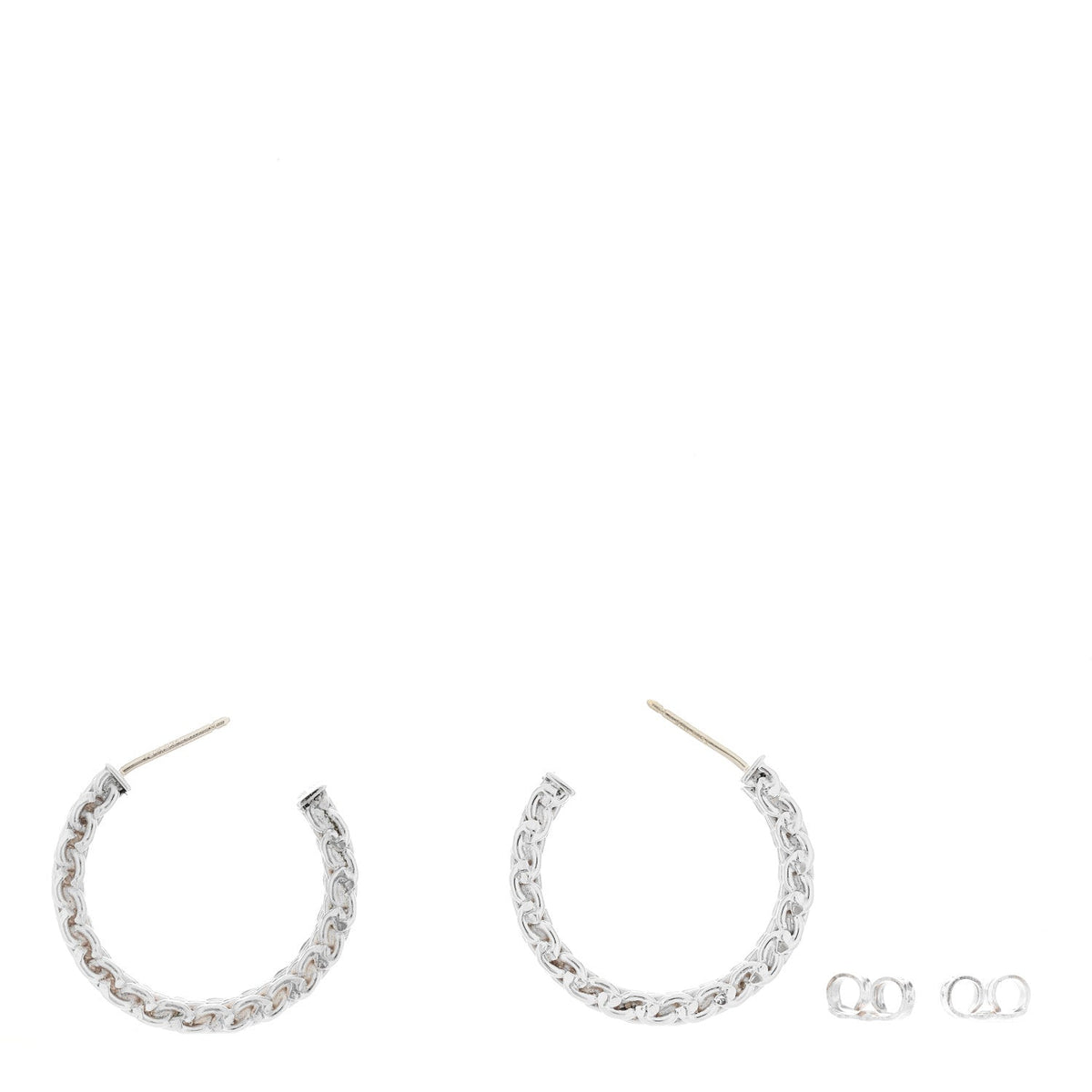 Tiffany Sterling Silver Wide Somerset Hoop Earrings