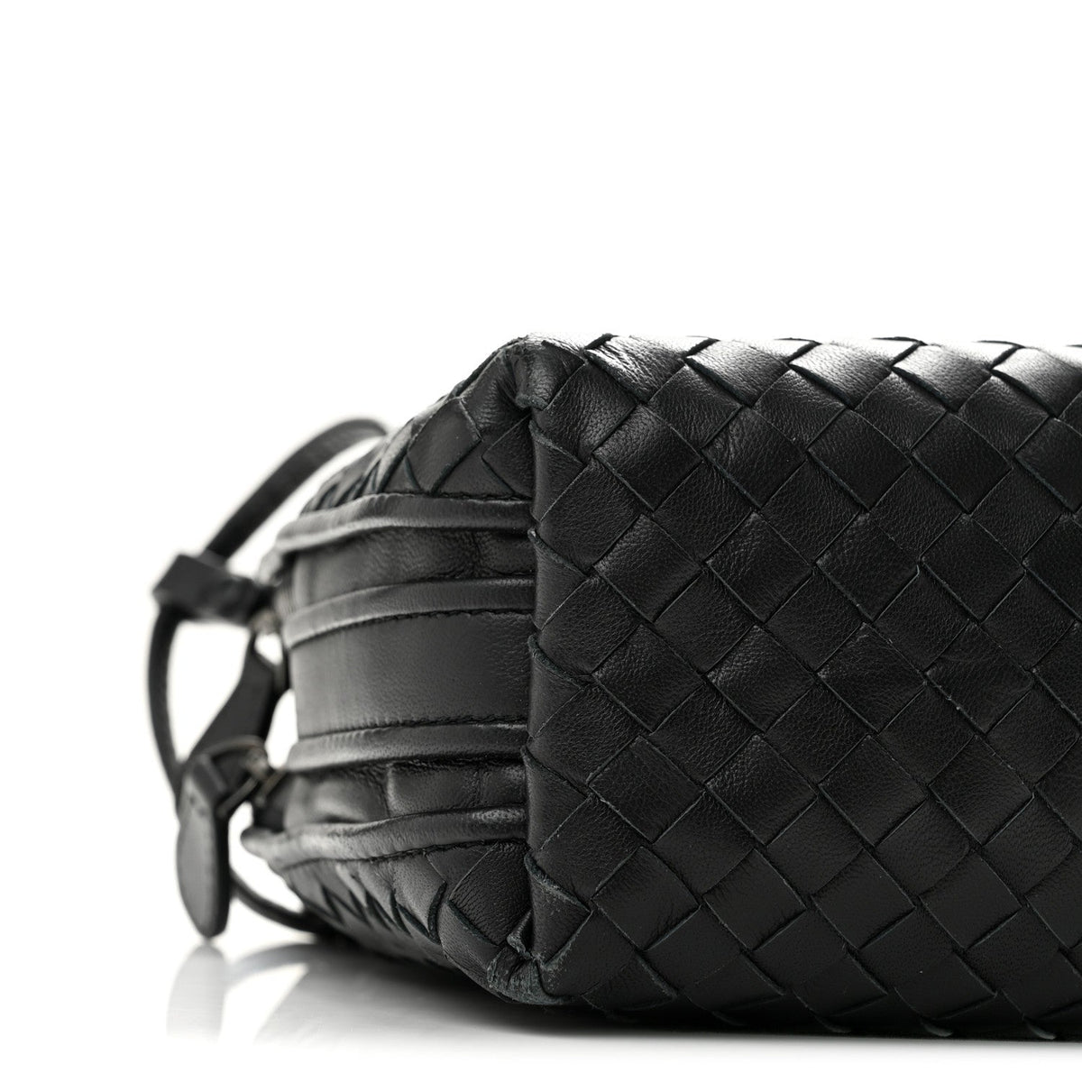 Bottega Veneta Nappa Intrecciato Nodini Crossbody Bag Black