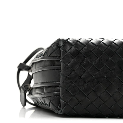 Bottega Veneta Nappa Intrecciato Nodini Crossbody Bag Black