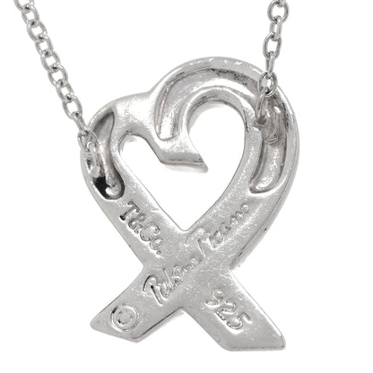 Tiffany Sterling Silver Paloma Picasso Loving Heart Pendant Necklace
