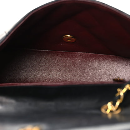 Chanel Lambskin Quilted Diana Small Single Flap Black