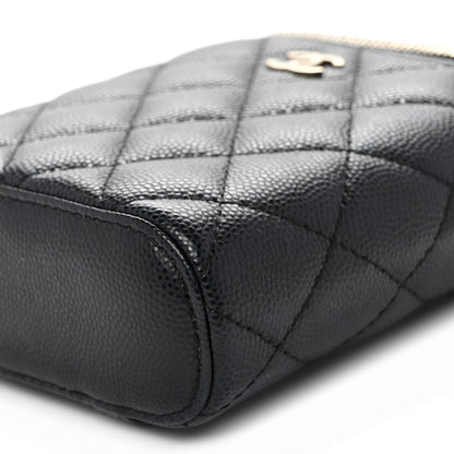 Chanel Caviar Quilted Small Vertical Vanity Case Black 1907752