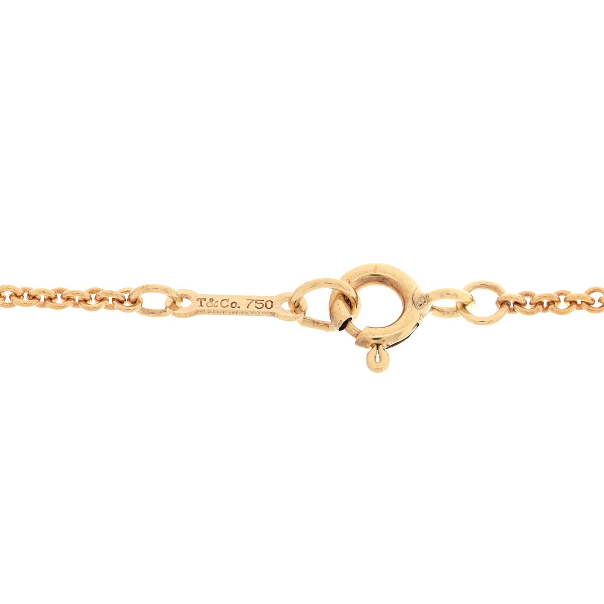 Tiffany 18K Yellow Gold Diamond Amethyst Paloma Picasso Goldoni Necklace
