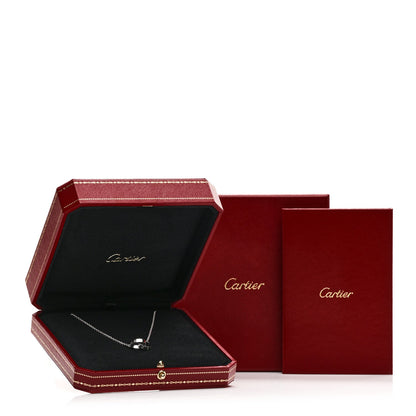 Cartier 18K White Gold Interlocking LOVE Necklace