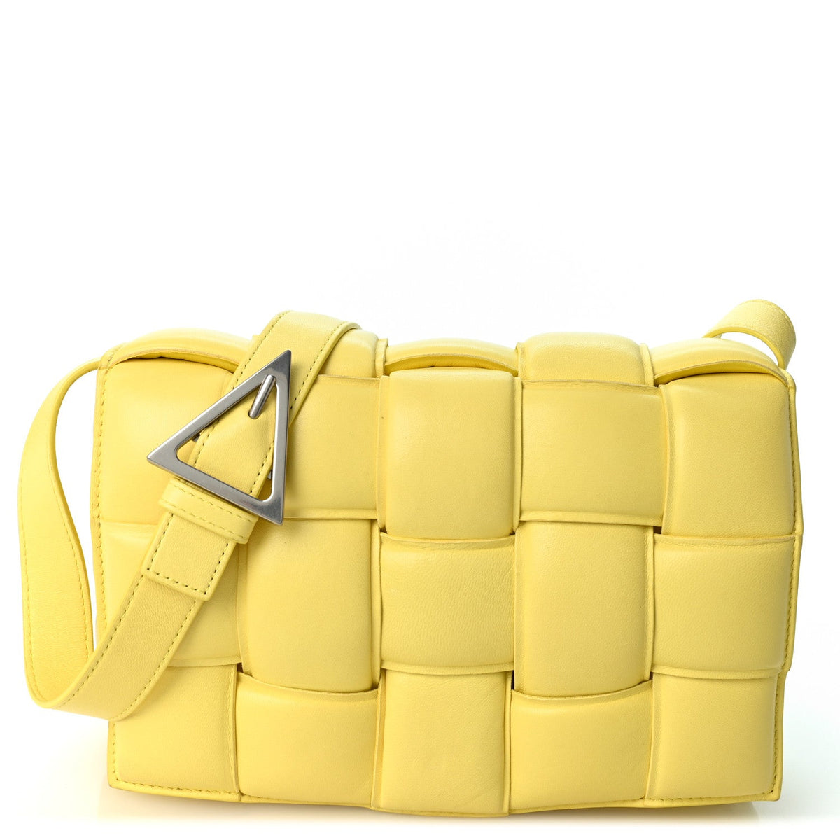 Bottega Veneta Nappa Maxi Intreccio Padded Cassette Crossbody Bag Sherbert