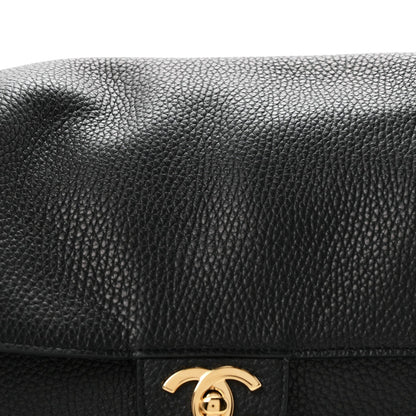 Chanel Grained Calfskin Small Souplissimo Maxi Flap Black 1982869