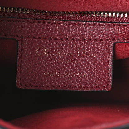 Christian Dior Grained Calfskin Saddle Bag Red