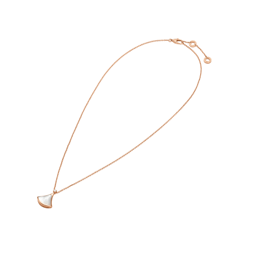 18K Gold Diamond Mother of Pearl Divas' Dream Necklace