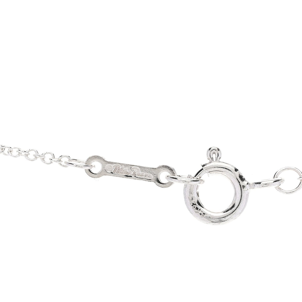Tiffany Sterling Silver Paloma Picasso Olive Leaf Heart Pendant Necklace